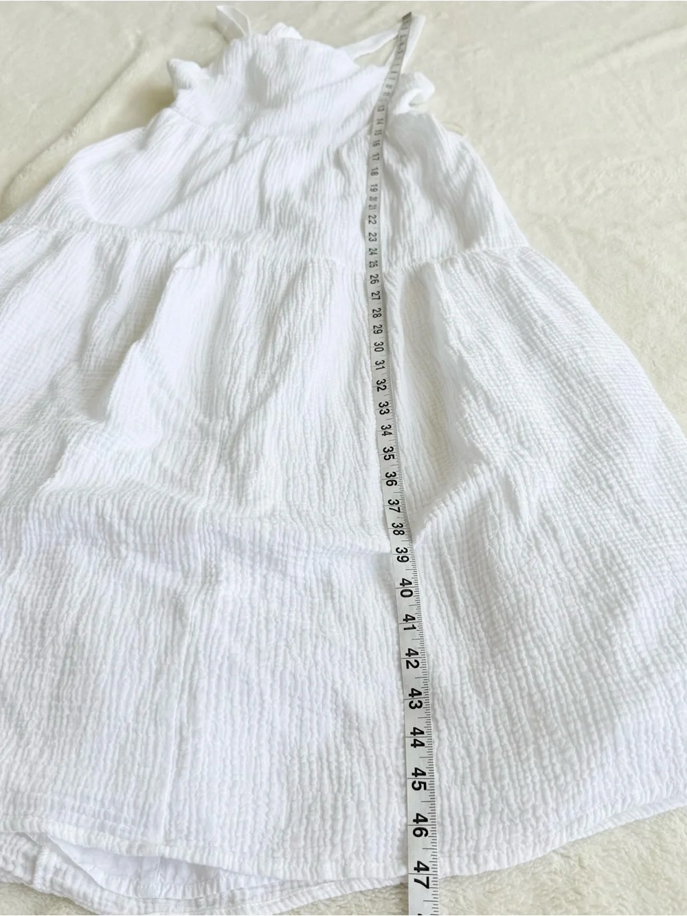Favorite Daughter Go To Cotton White Sleeveless Midi Dress M